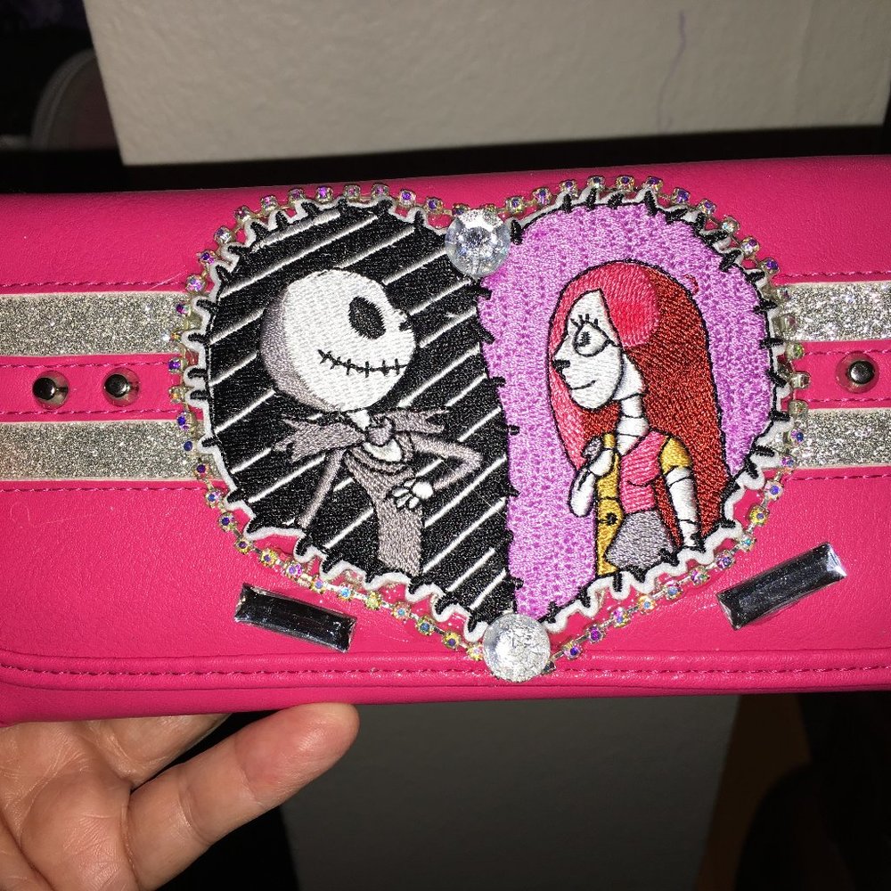 Nightmare Before Christmas Pink Wallet - Valentine's Day Gift